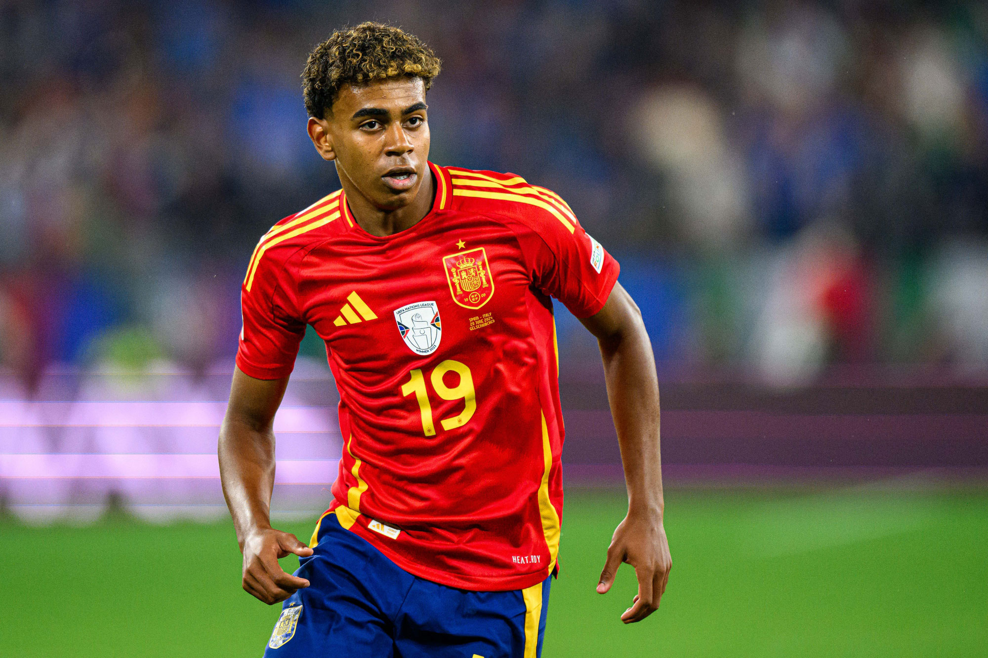 Lamine Yamal Beste Jonge Speler Van Het EK 2024 Voetbal